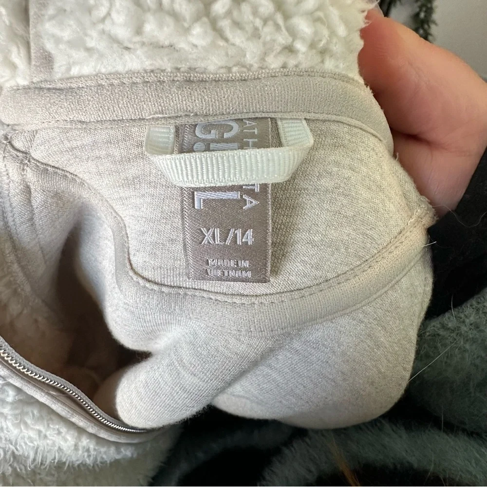 Athleta Girl Sherpa Full Zip Jacket/Hoodie